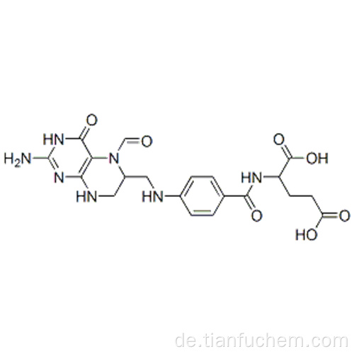 L-Glutaminsäure, N- [4 - [[(2-Amino-5-formyl-3,4,5,6,7,8-hexahydro-4-oxo-6-pteridinyl) methyl] amino] benzoyl] CAS 58-05-9